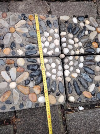 Conjunto 4 Baldosas Decorativas Piedra