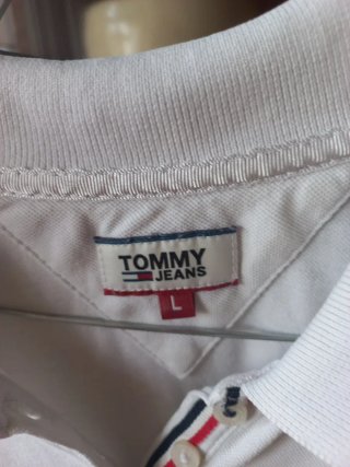 Polo Tommy Hilfiger Blanco Talla L