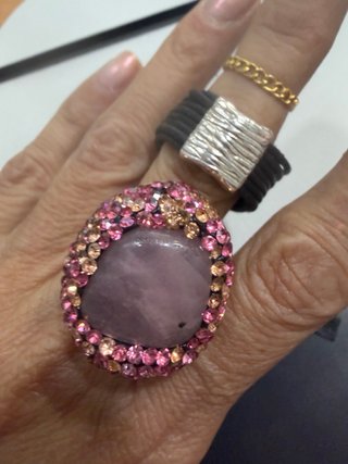 Pulsera y Anillo Tous Cuero Negro y Plata