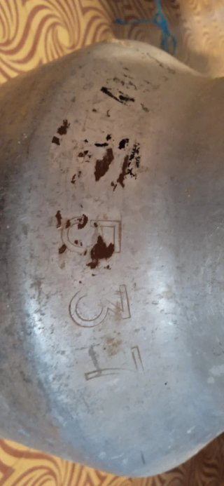 Lechera de aluminio antigua