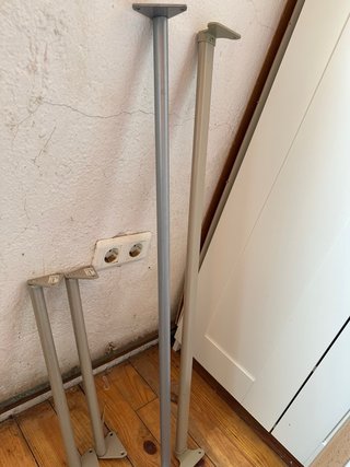 Barre per armadio PAX in metallo e plastica