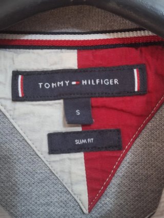 Polo Tommy Hilfiger Gris Talla S