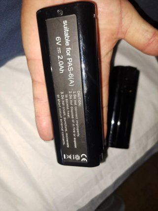 Lote 2 Baterías PAS-6(A) 6V 2.0Ah Nuevas