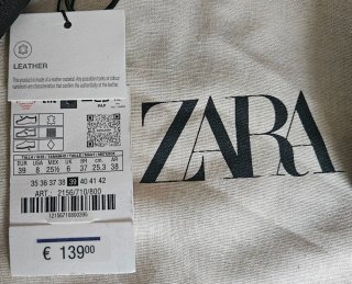 Botines de piel Zara negros