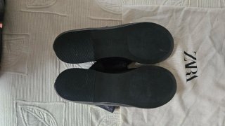 Botines de piel Zara negros