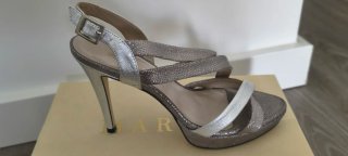 Zapatos de fiesta plateados T.39