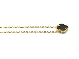 Gargantilla Oro 18K tipo Van Cleef con Onix