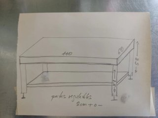 Mesa de acero inoxidable