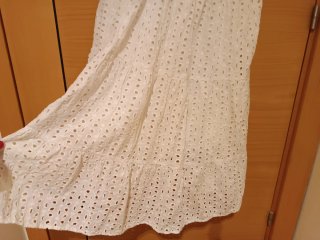 Vestido blanco bordado
