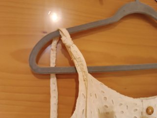 Vestido blanco bordado