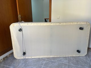 Canapé abatible 90x190 cm beige