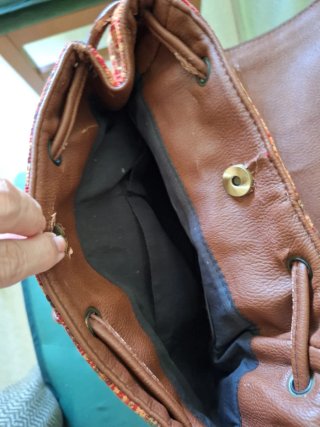 Mochila étnica desgastada