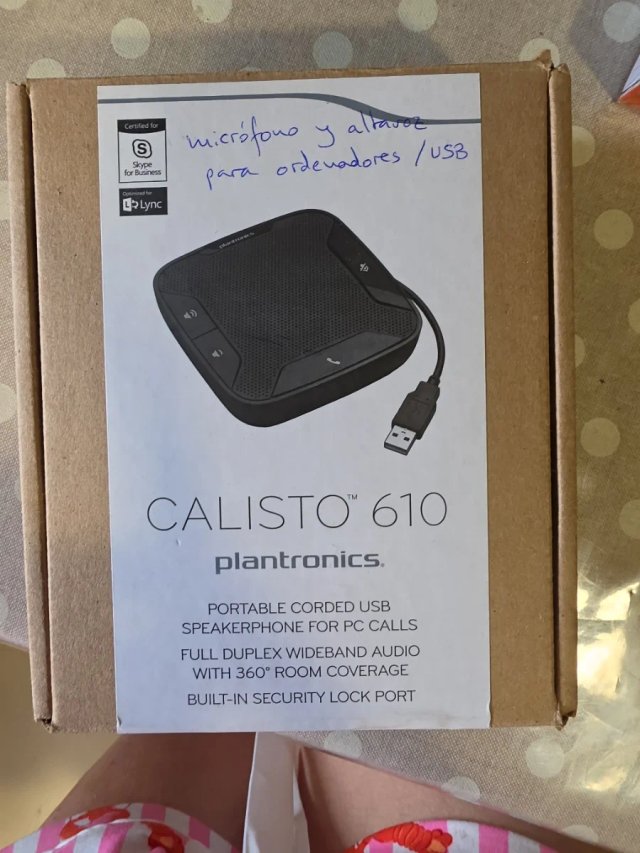 Plantronics Calisto 610 USB Altavoz Micrófono