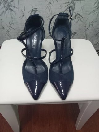 Zapatos de tacón azul Primadonna