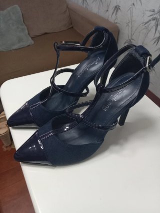 Zapatos de tacón azul Primadonna
