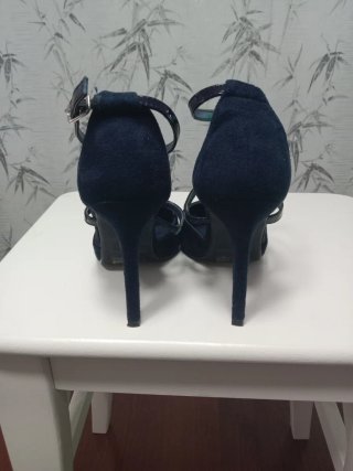 Zapatos de tacón azul Primadonna