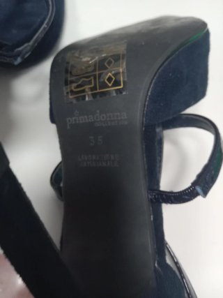 Zapatos de tacón azul Primadonna