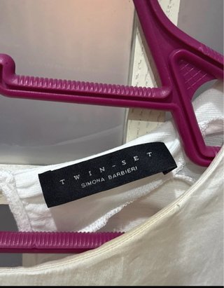 Twin Set Blusa Bianca Taglia L