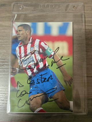 Autógrafo Original Diego Simeone Cholo