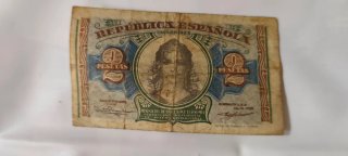 Billete 1 Peseta República Española 1938