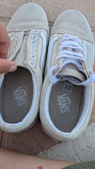 Vans Beige/Blanco Talla 39