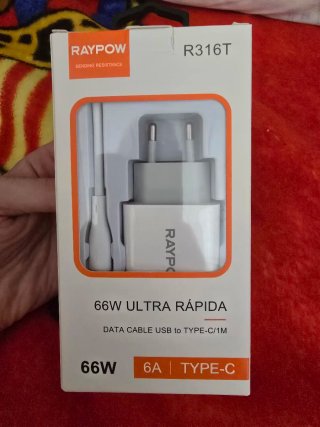 Cargador RAYPOW 66W Ultra Rápida Tipo C