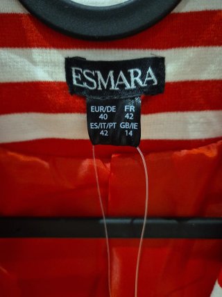 Chaqueta ESMARA Rayas Roja y Blanca