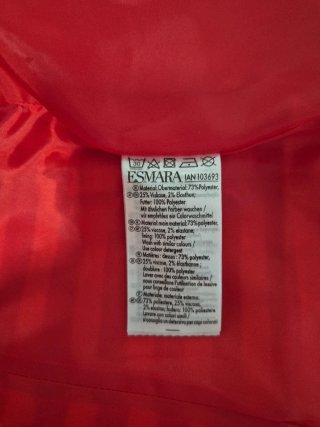 Chaqueta ESMARA Rayas Roja y Blanca