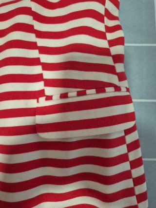 Chaqueta ESMARA Rayas Roja y Blanca