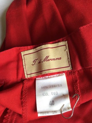 Terre di Maremma pantaloni sartoriali cotone tg.40