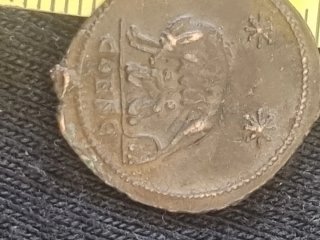 Vecchie monete in bronzo