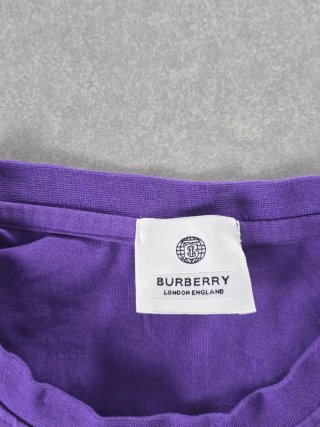 T-Shirt Burberry Viola Logo TB Taglia S