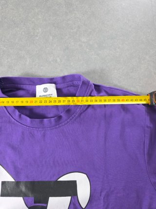 T-Shirt Burberry Viola Logo TB Taglia S