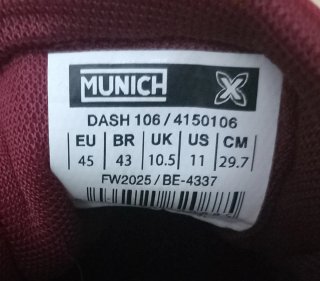 Zapatillas Munich Dash 106 Rojas