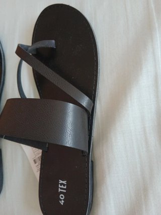 Sandalias 40 TEX Talla 40 Negras