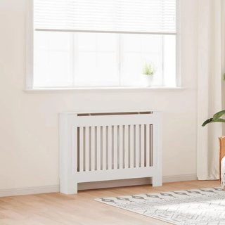 Armadietto Copritermosifone in MDF Bianco 112 cm Design