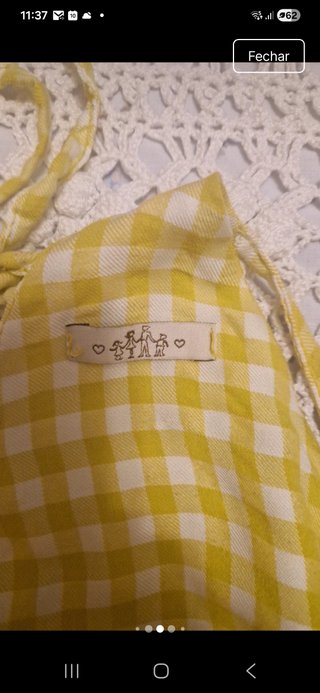 Vestido de verão Celina alças xadrez