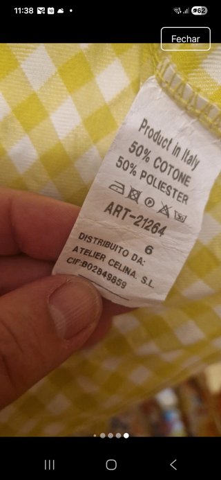 Vestido de verão Celina alças xadrez