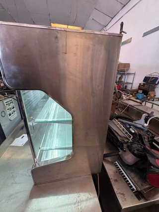 Vitrina Refrigerada Acero Inox Sobremesa