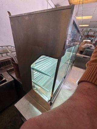 Vitrina Refrigerada Acero Inox Sobremesa