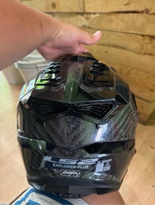 Casco Enduro Fibra Carbono Talla S