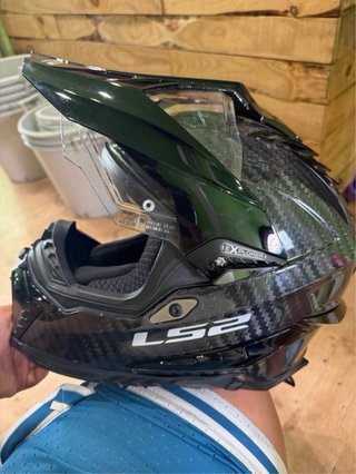 Casco Enduro Fibra Carbono Talla S