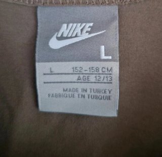 Camiseta sin mangas Nike Vintage Marrón Logo Dorad