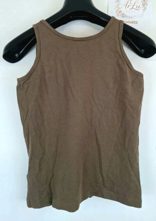 Camiseta sin mangas Nike Vintage Marrón Logo Dorad