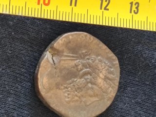 Vecchie monete in bronzo