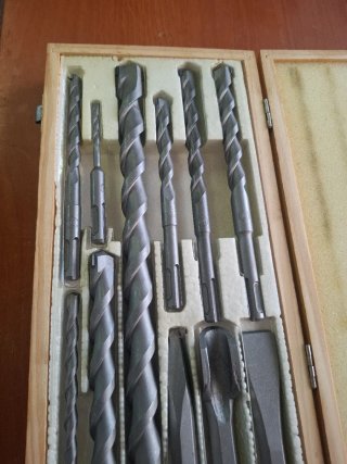 JUEGO DE BROCAS Y CINCELES SDS PLUS NUEVO ALEMANES