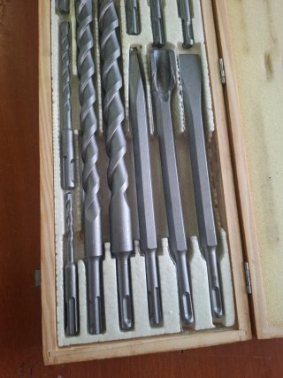 JUEGO DE BROCAS Y CINCELES SDS PLUS NUEVO ALEMANES