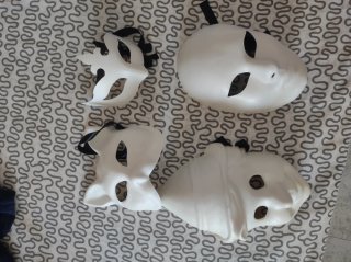 Máscaras Blancas para Disfraz