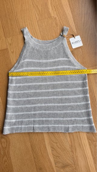 Top Bambola gris, talla única, nuevo con etiqueta