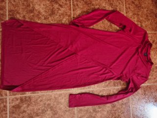 Camiseta larga roja